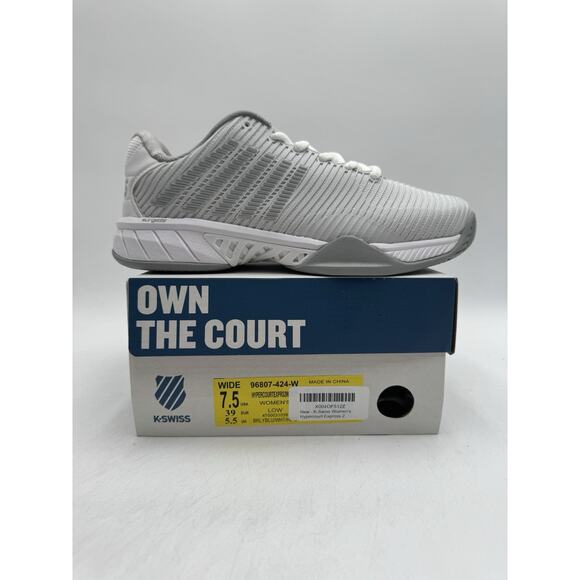 K-Swiss HYPERCOURT EXPRESS 2 Women's NEW Athletic Sneaker Grey US Size 7.5 Wide - Picture 11 of 11